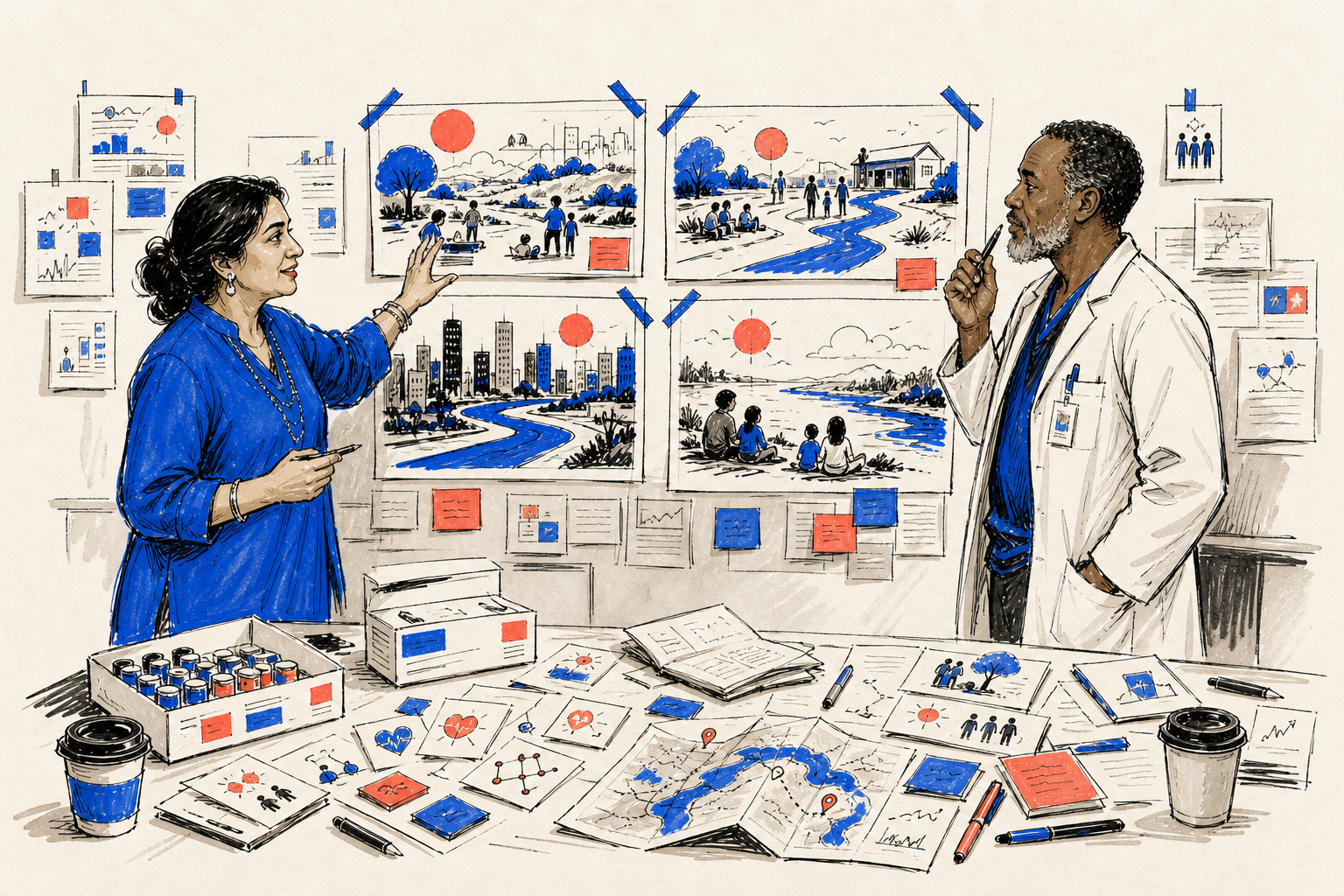 A South Asian strategist and Black clinician build four healthcare market scenarios